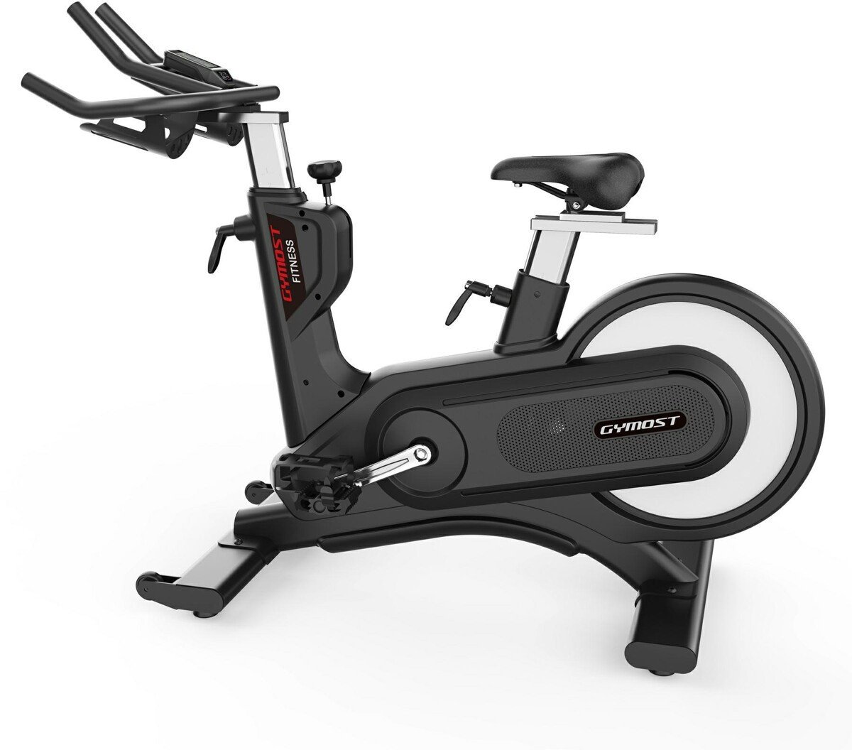 Rower spinningowy magnetyczny LCD 8.5kg 150kg regulacja pas noski