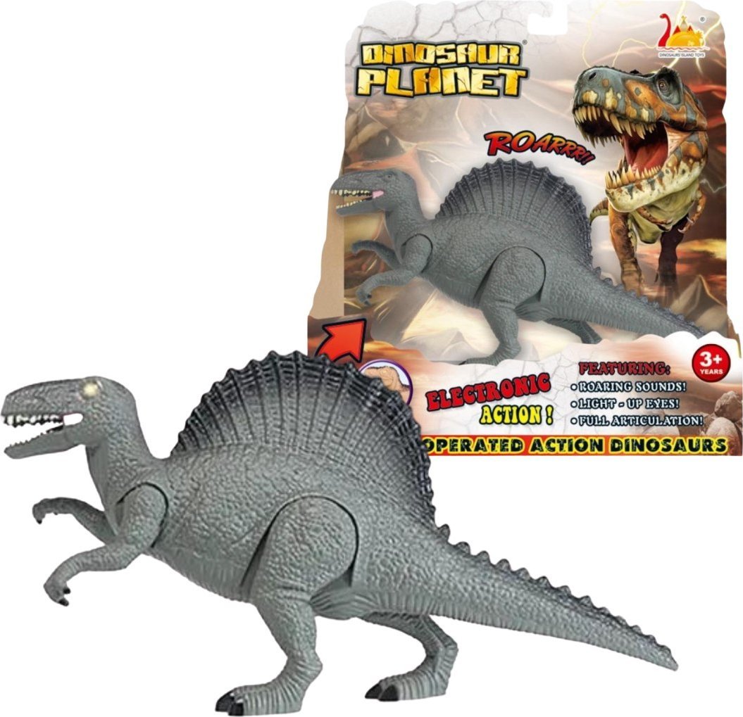 DINOZAUR EFEKTY ŚWIETLNE I DŹWIĘKOWE RUCHOME ELEMENTY ŚWIECĄCE OCZY