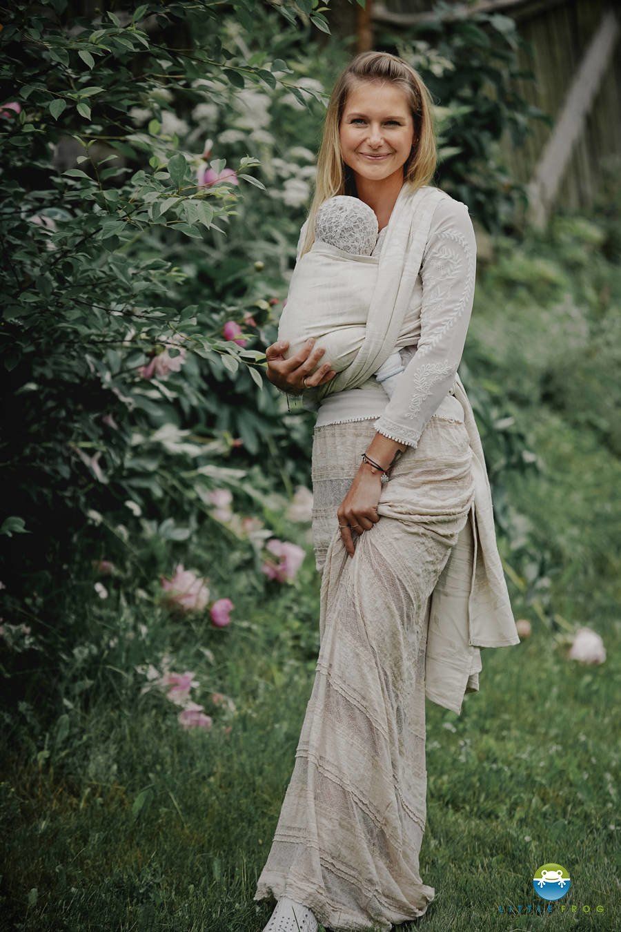 Little Frog Chusta żakardowa Little Frog - Summer Meadow 4,2 m