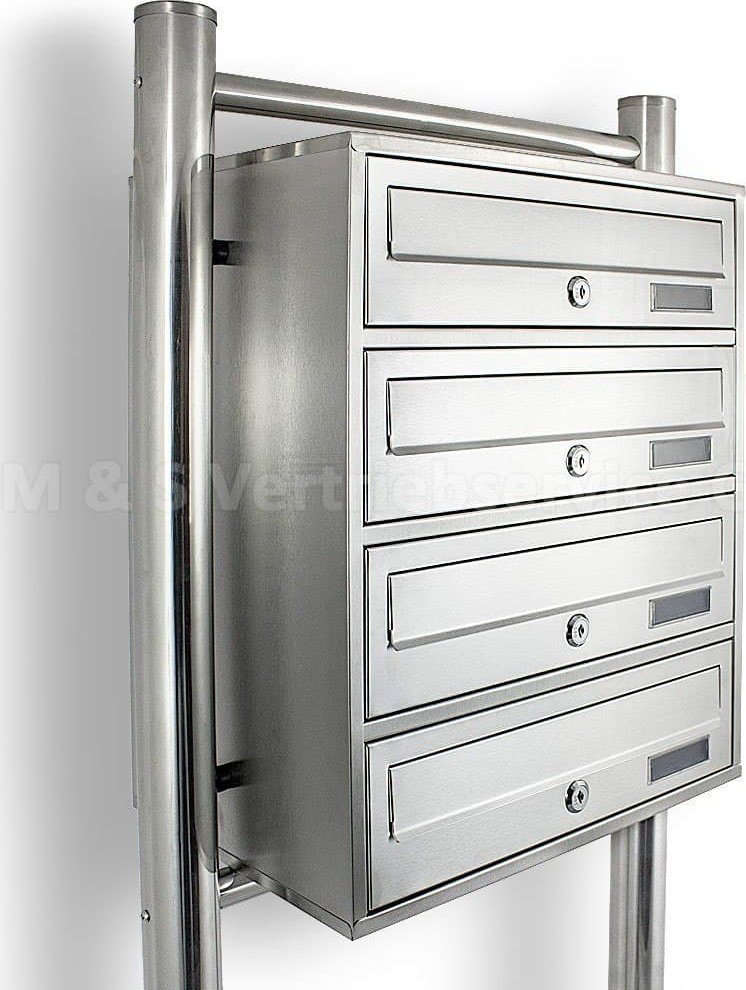 Bituxx Euroskrzynka Lokatorka do mieszkań bloków ze stali nierdzewnej 4