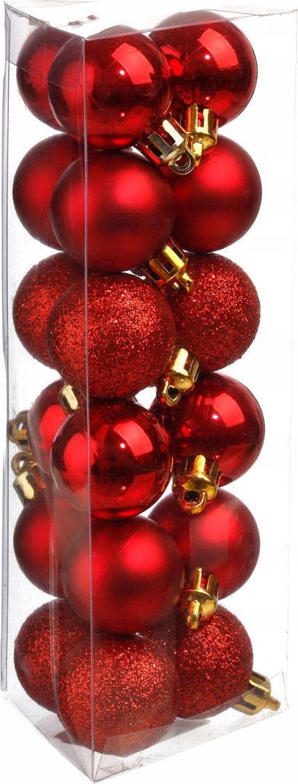 Fééric Lights and Christmas Bombki z tworzywa sztucznego, różne wzory, Ø 3 cm, 18 szt.