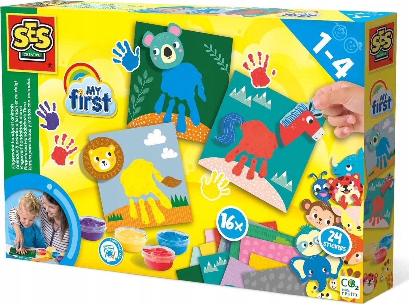 SES SES My first Malowan.palcami Zwierzęta 14443 44432