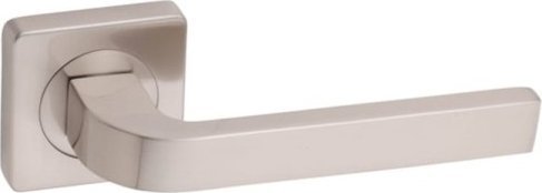 Gamet Klamka drzwiowa wewnętrzna szyld dzielony kwadratowy nikiel szczotkowany