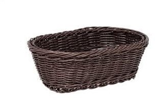 Koszyk owalny 24x16x7 cm ciemny brązowy 7797