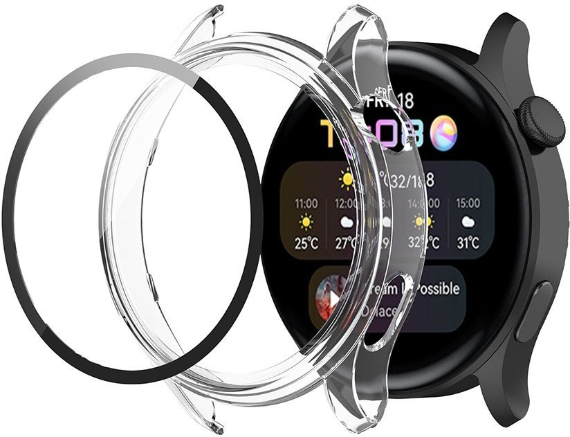 Etui Case Nakładka + Szkło 2w1 do Huawei Watch 3