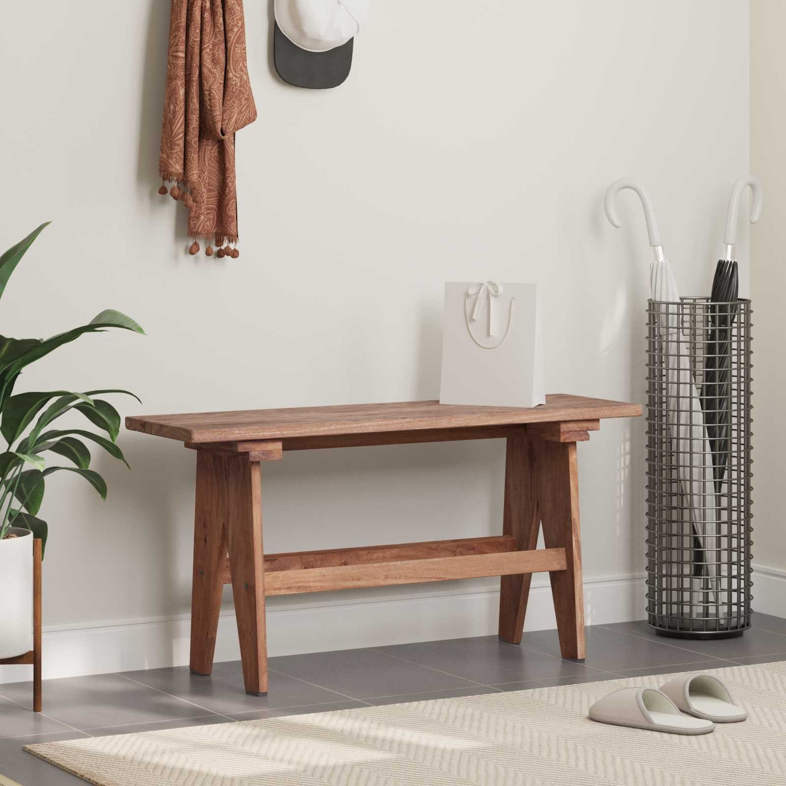 vidaXL Ławka 100 x 30 x 50 cm Lekka deska z odzysku