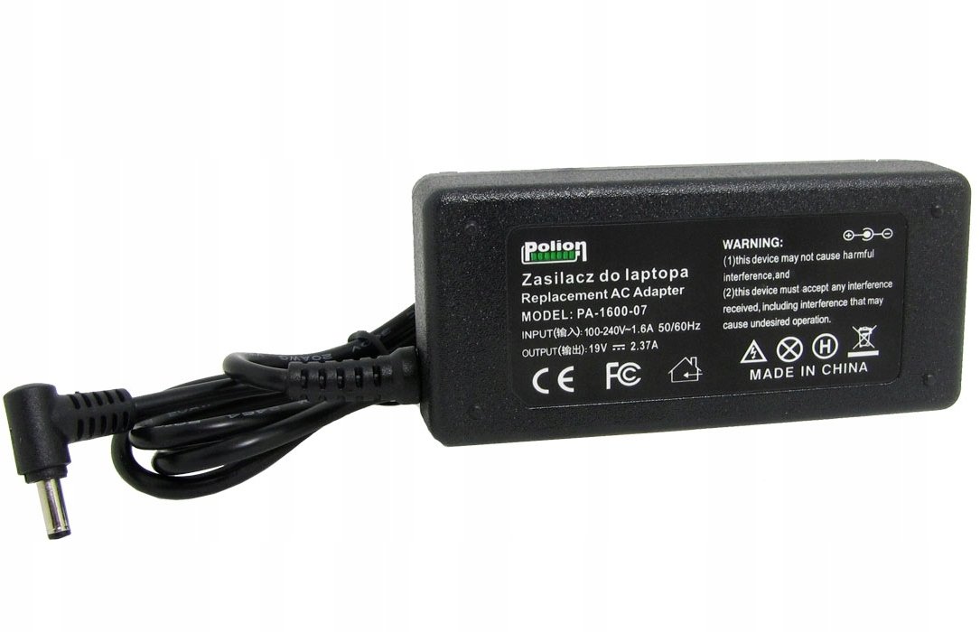 Zasilacz do laptopa ASUS 45W 19V 2,37A wtyk 4,0x1,35mm