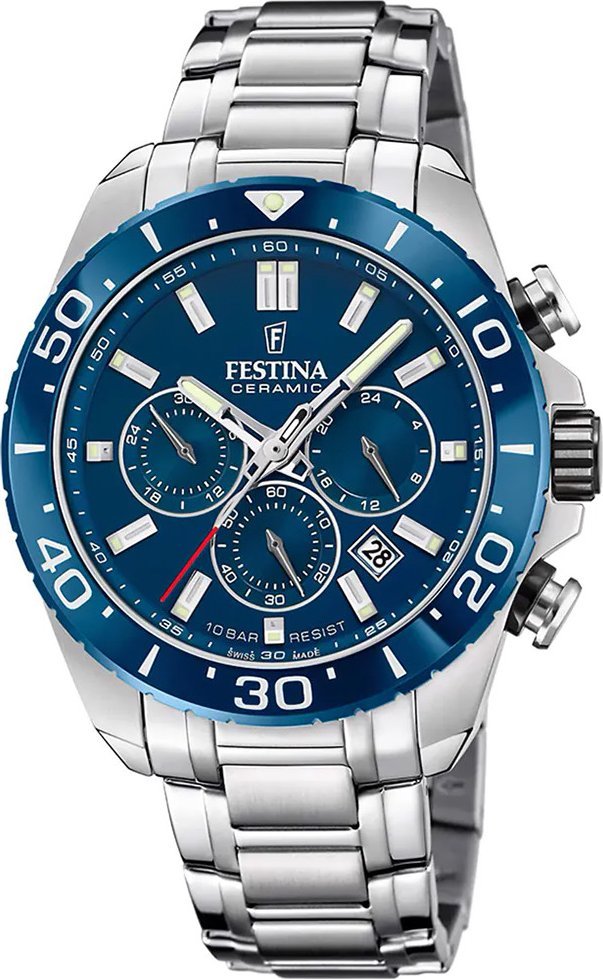Zegarek Festina Zegarek męski Festina F20042-2 srebrny