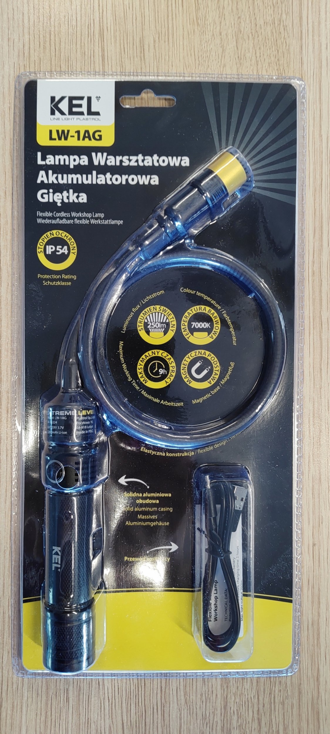 PLASTROL LAMPA WARSZTATOWA GIĘTKA LED LW-1AG