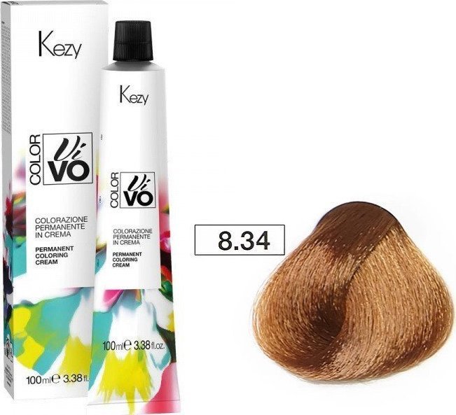 Kezy Farba do włosów Kezy Color Vivo 100 ml 8.34 tytoniowy jasny blond