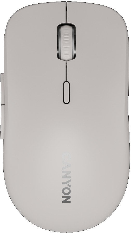 CANYON Mysz bezprzewodowa MW-12 Dwa Tryby Ciemno Szara