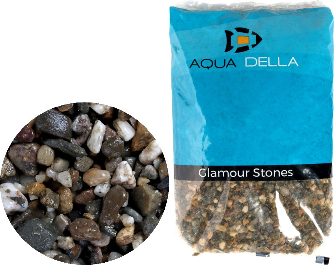 AQUA DELLA Gravel Dark Coarse żwir do akwarium ciemny, 3-6 mm, 2 kg