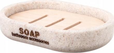 Bisk Mydelniczka pojemnik na mydło Dakar beżowa