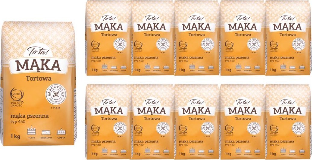 To ta! Mąka pszenna typ 450 1 kg x 10 sztuk