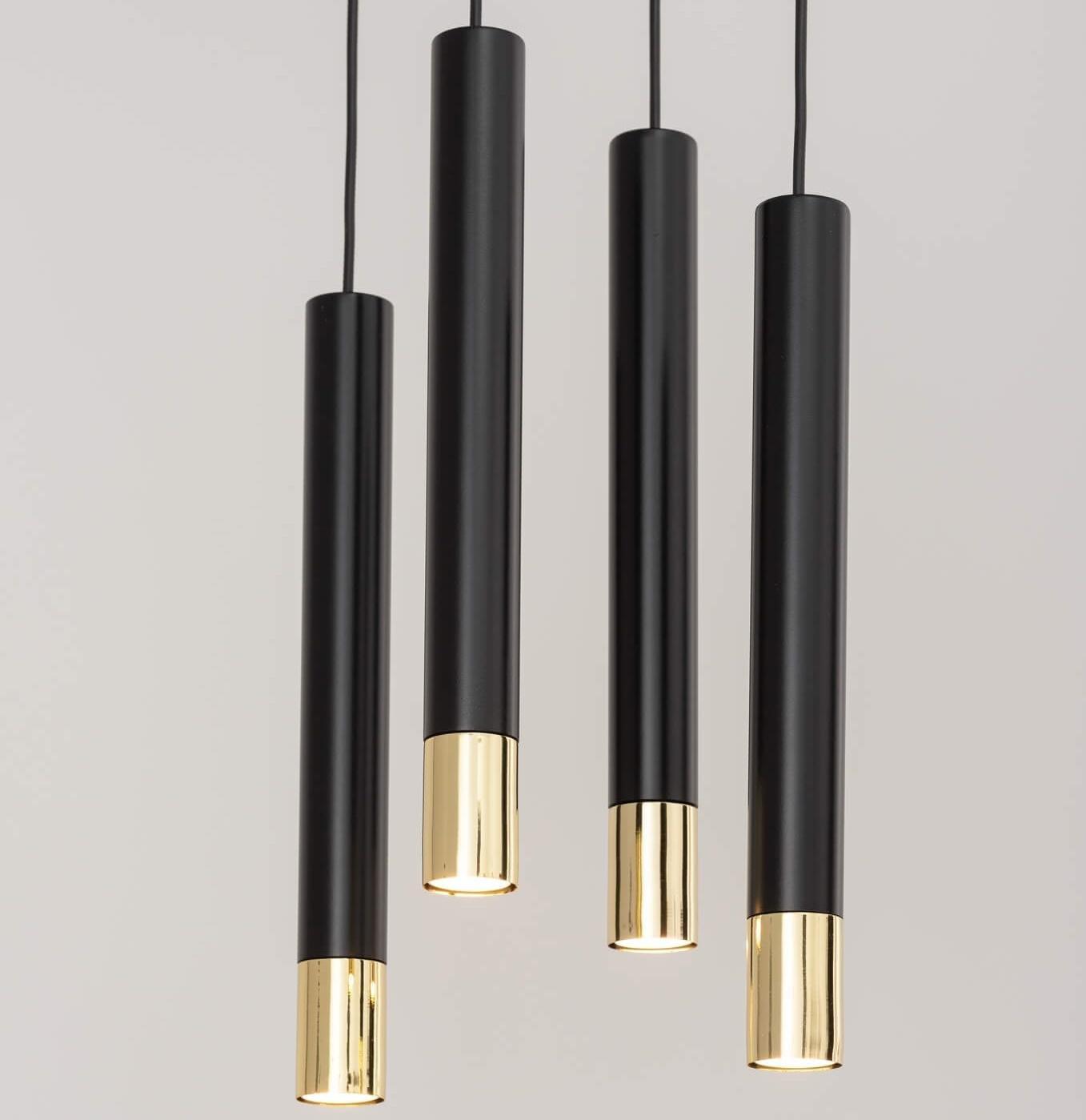 Lampa wisząca Sigma Jadalniana lampa wisząca Sopel Grand 33396 nad stół czarna złota