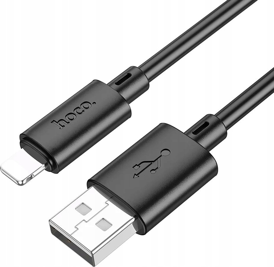 Kabel USB Hoco USB-A - Lightning 1 m Czarny