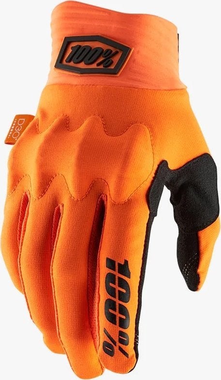 100% Rękawiczki 100% COGNITO Gloves Fluo Organe - L (długość dłoni 193-200 mm) (NEW 2022)
