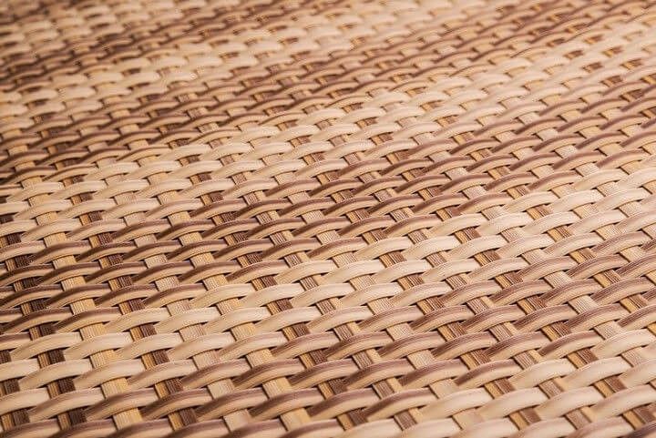 TechnoRattan Osłona Balkonowa z TECHNORATTANU na WYMIAR (0,05m2) - Słomkowa bez oczek RD08