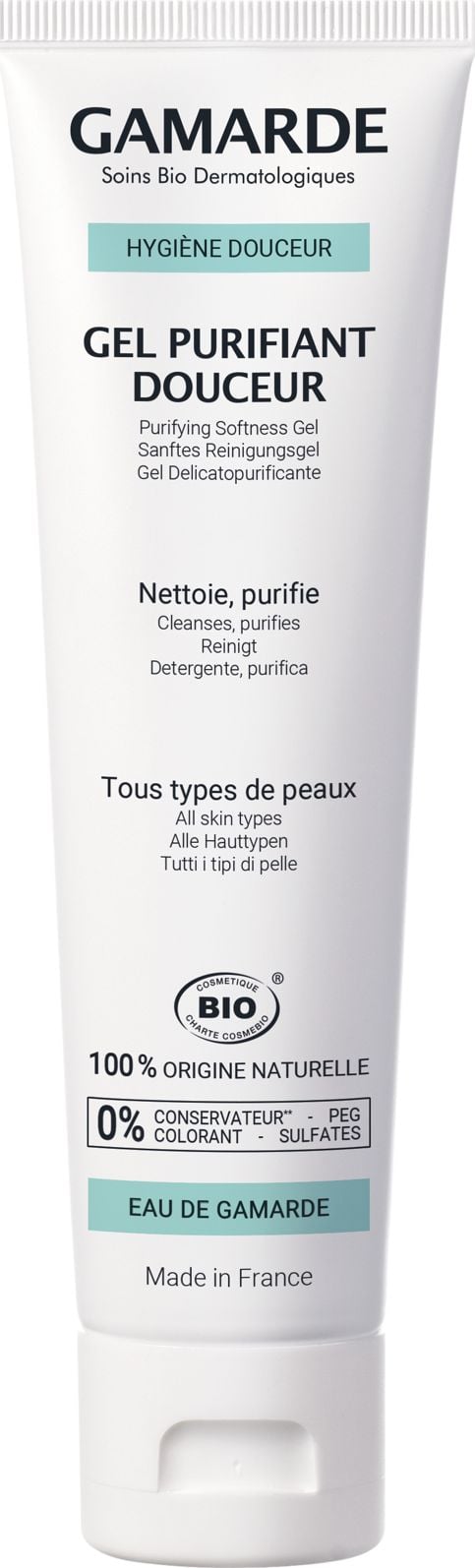 Gamarde Delikatny żel oczyszczający do twarzy 100 g uniwersalny