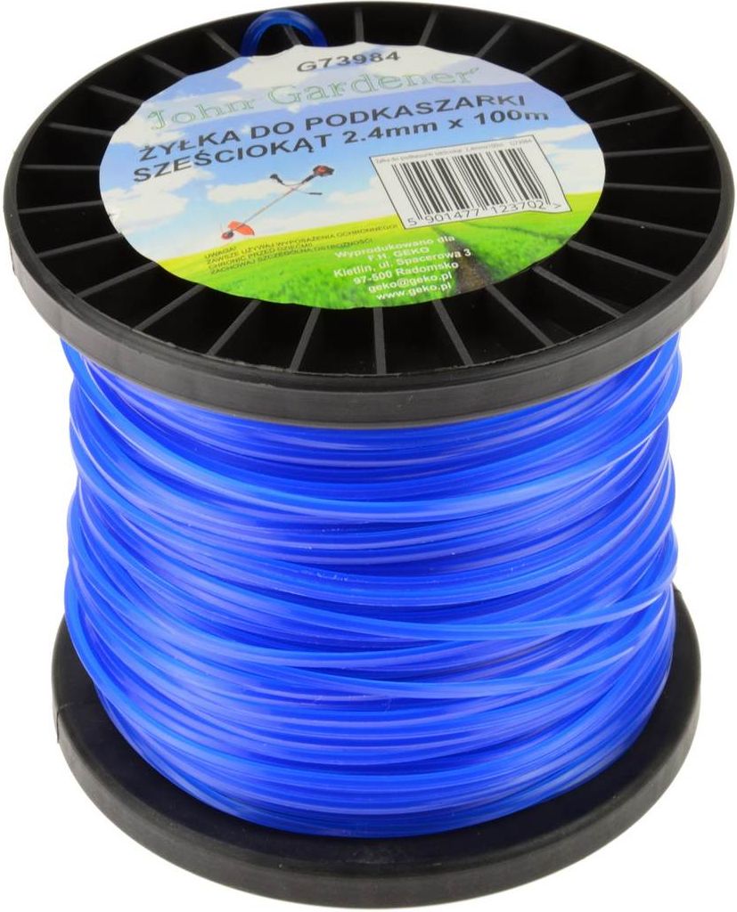 Geko Żyłka do podkaszarki sześciokąt 2,4mmx100m (24)