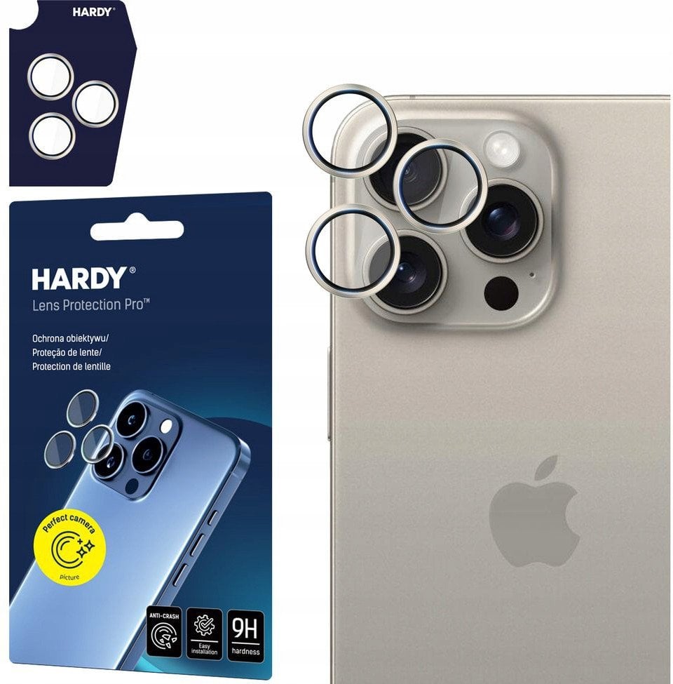 Apple iPhone 15 Pro Max - HARDY Lens Protection Pro Natural