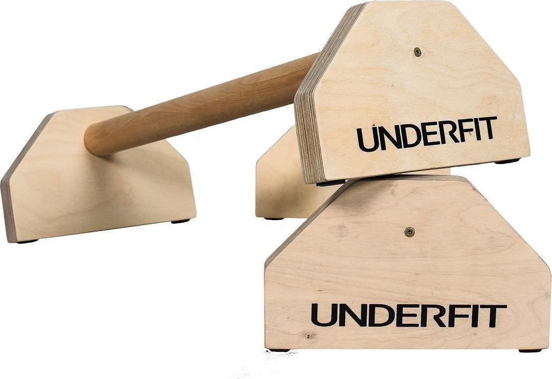UnderFit Drewniane uchwyty do pompek paraletki UNDERFIT 95 cm
