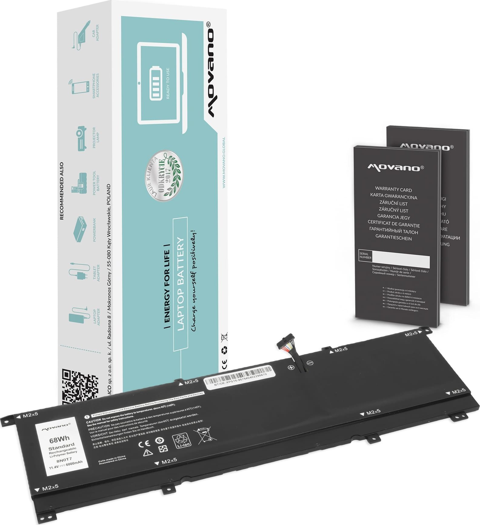 Bateria Movano Bateria Movano do Dell XPS 15 (9575)