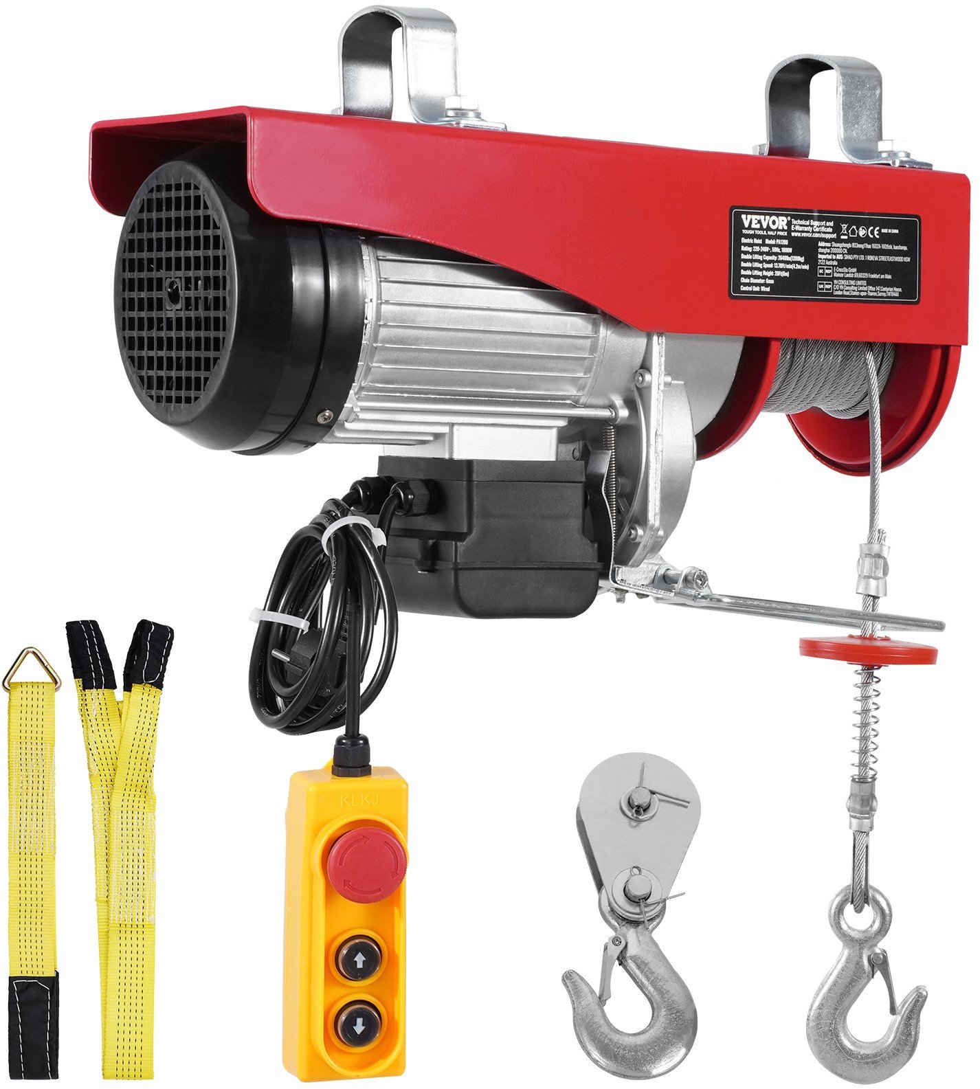 Wyciągarka Elektryczna Łańcuchowa Podnośnik Warsztat 1200 kg 230V Pilot