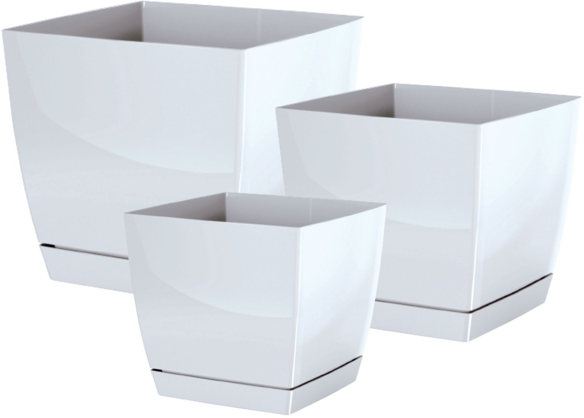 3szt. Doniczka COUBI DUKP Kwietnik + podstawka