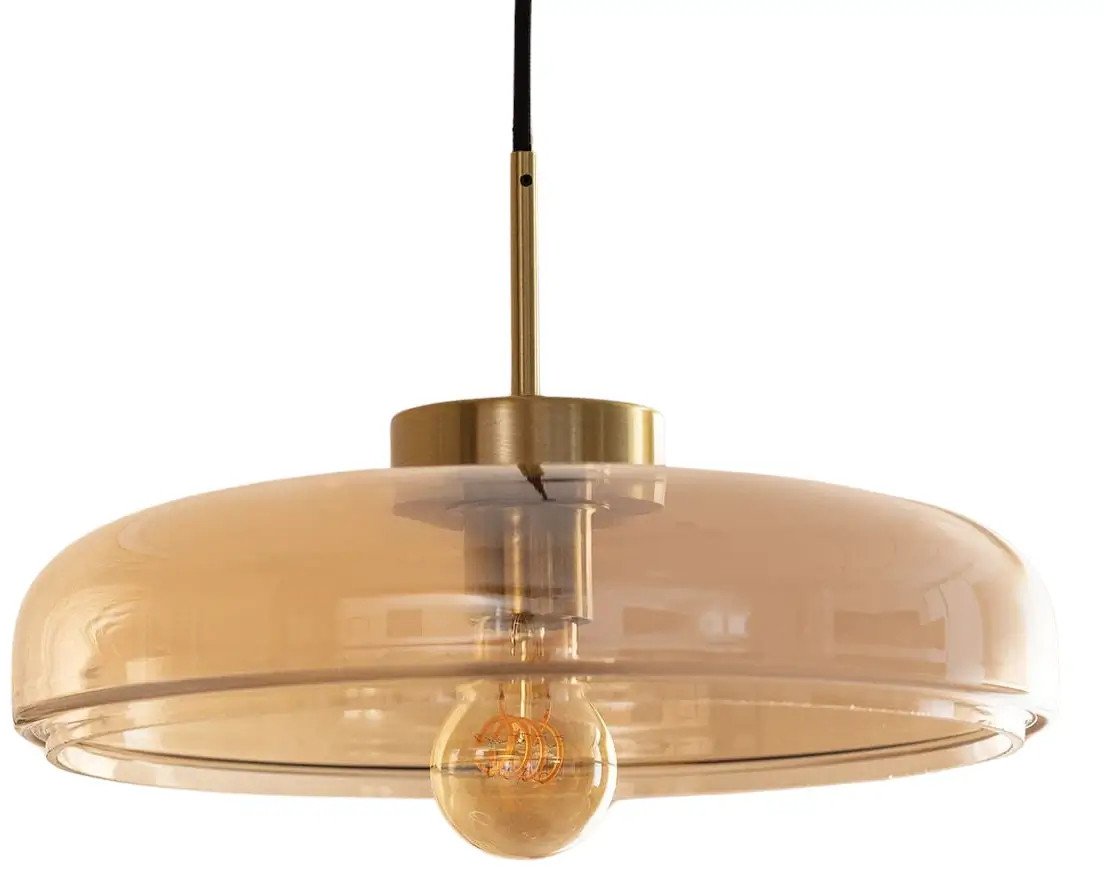 Wisząca lampa Artel ABR-SLWA-E27 Abruzzo do jadalni złoty bursztynowy