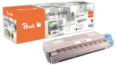 Peach Oki C710/711 (no. 44318608), black, PT236 1 toner cartridge