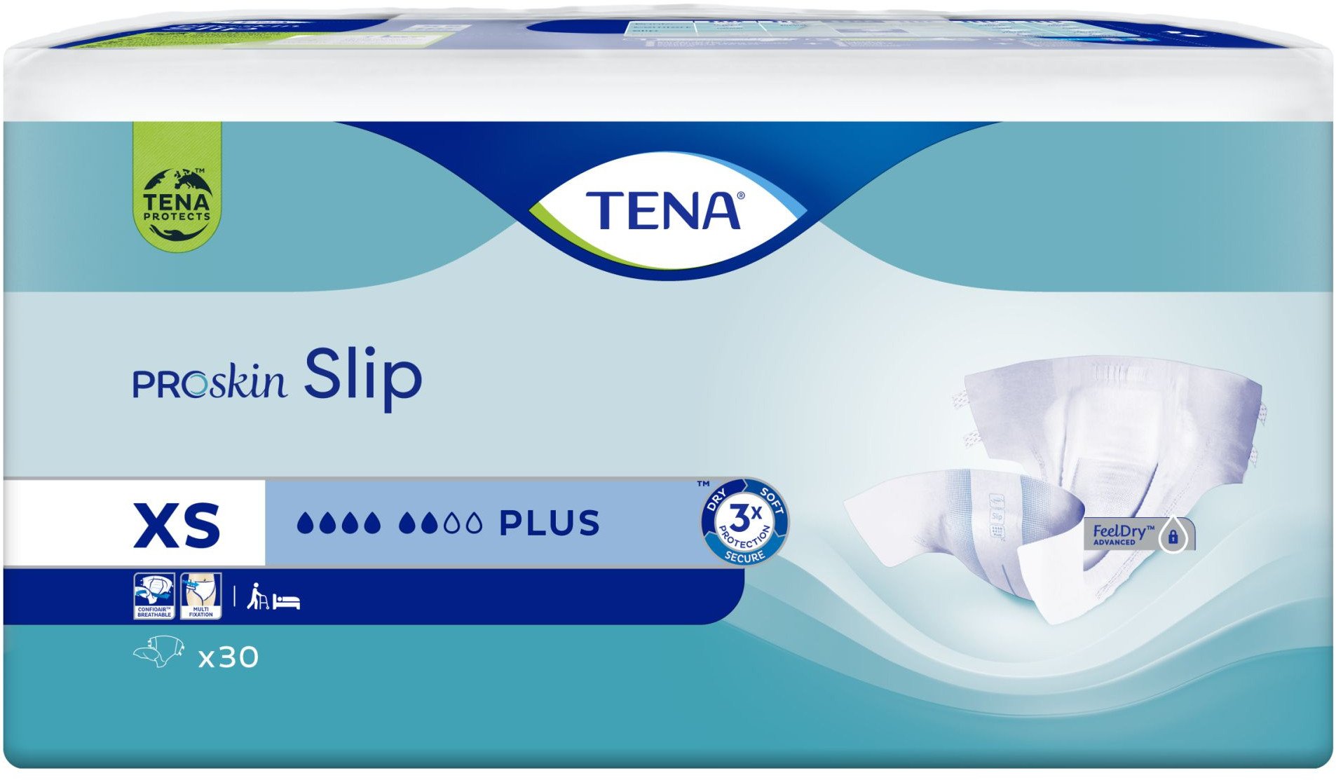 Pieluchomajtki Pieluchy dla dorosłych Tena Slip ProSkin Plus XS 30 sztuk