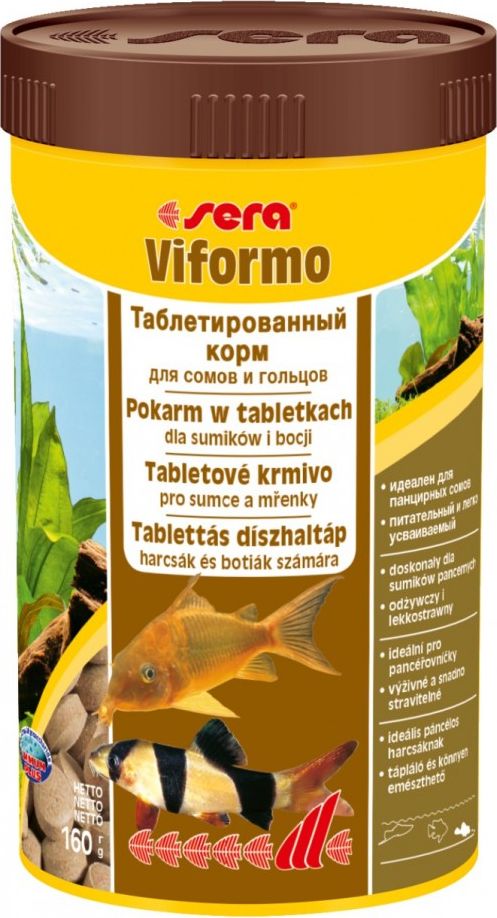 Sera Viformo Nature 250 ml, tabl. - pokarm dla bocji i ryb sumokształtnych