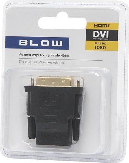 Adapter AV Blow PRZEJŚCIE ADAPTER Z WTYK DVI NA GNIAZDO HDMI 1080P