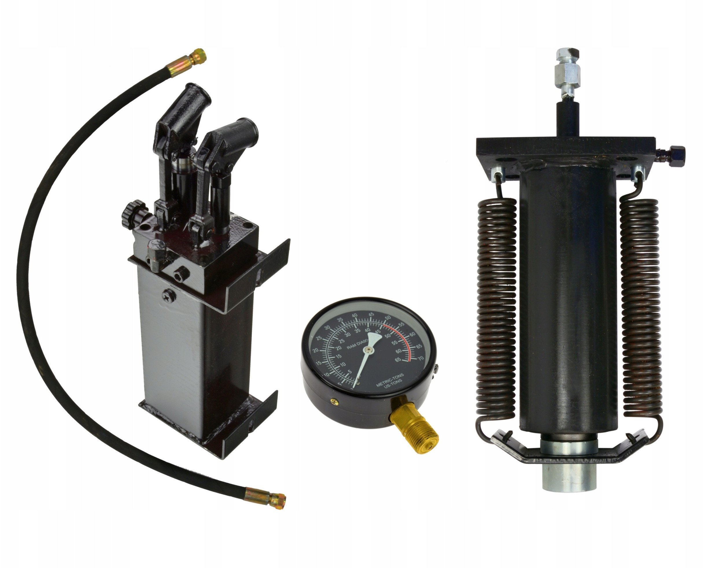 Zestaw do prasy 50T Pompa szybka Siłownik Manometr (1|2cz.)