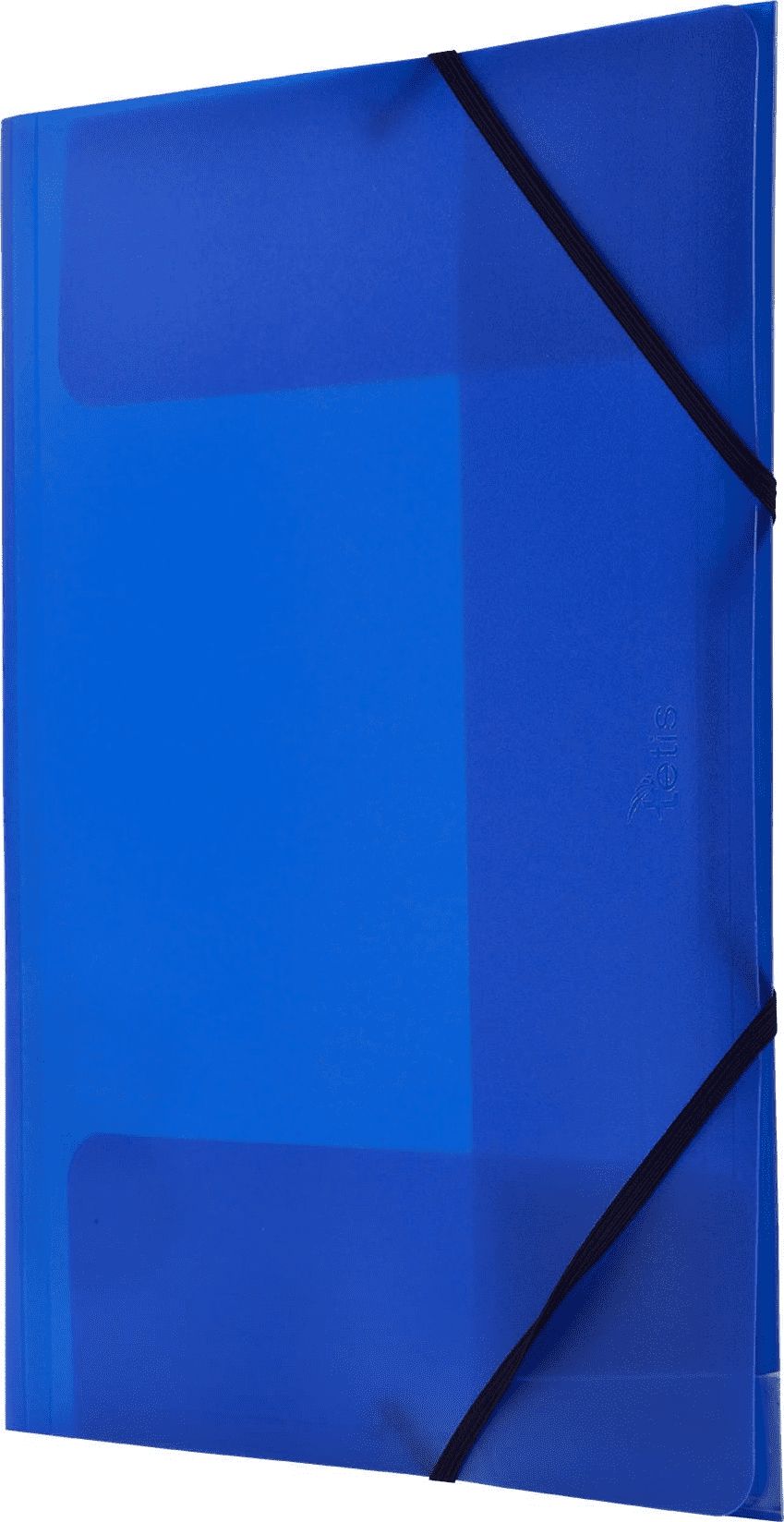 Tetis Teczka PP z gumka narożną A4 niebieska