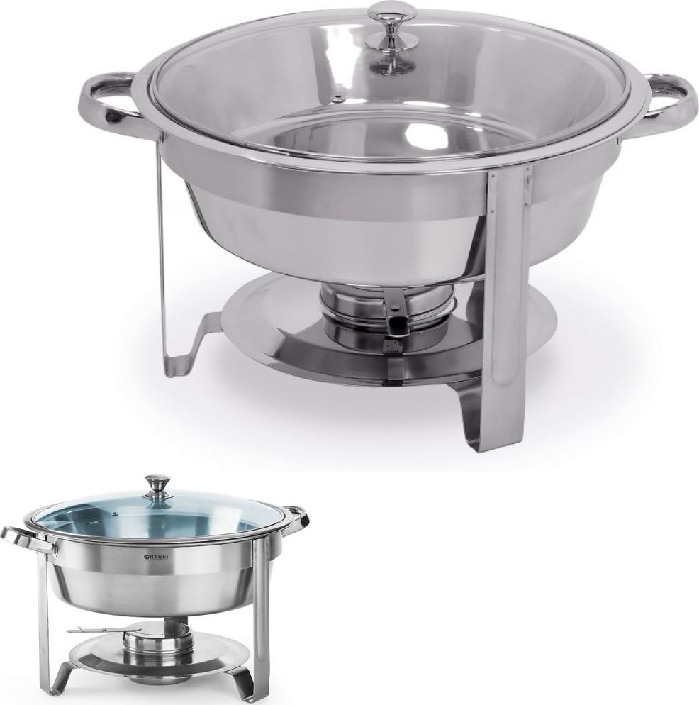 Hendi Podgrzewacz do potraw na pastę okrągły stalowy śr. 345mm 3.5l - Hendi 470619 Podgrzewacz do potraw na pastę okrągły stalowy śr. 345mm 3.5l - Hen