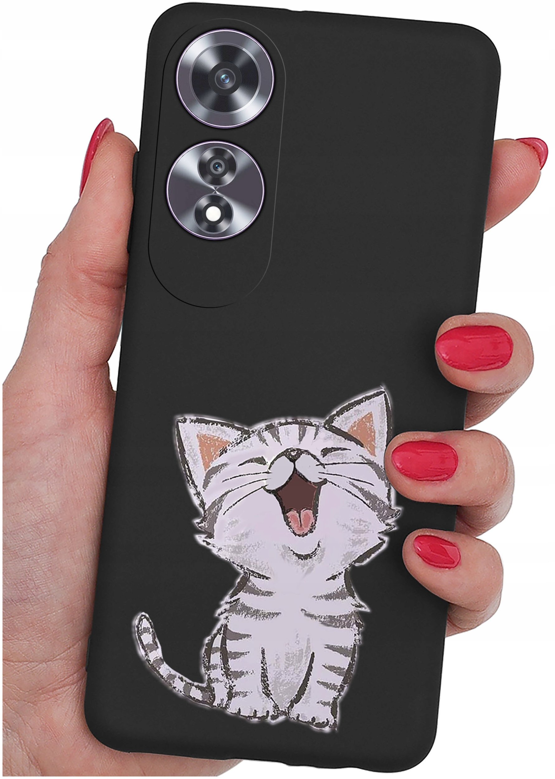 Etui do Oppo A60 4G WZORY |SILIKONOWE MATT CASE + SZKŁO 9H