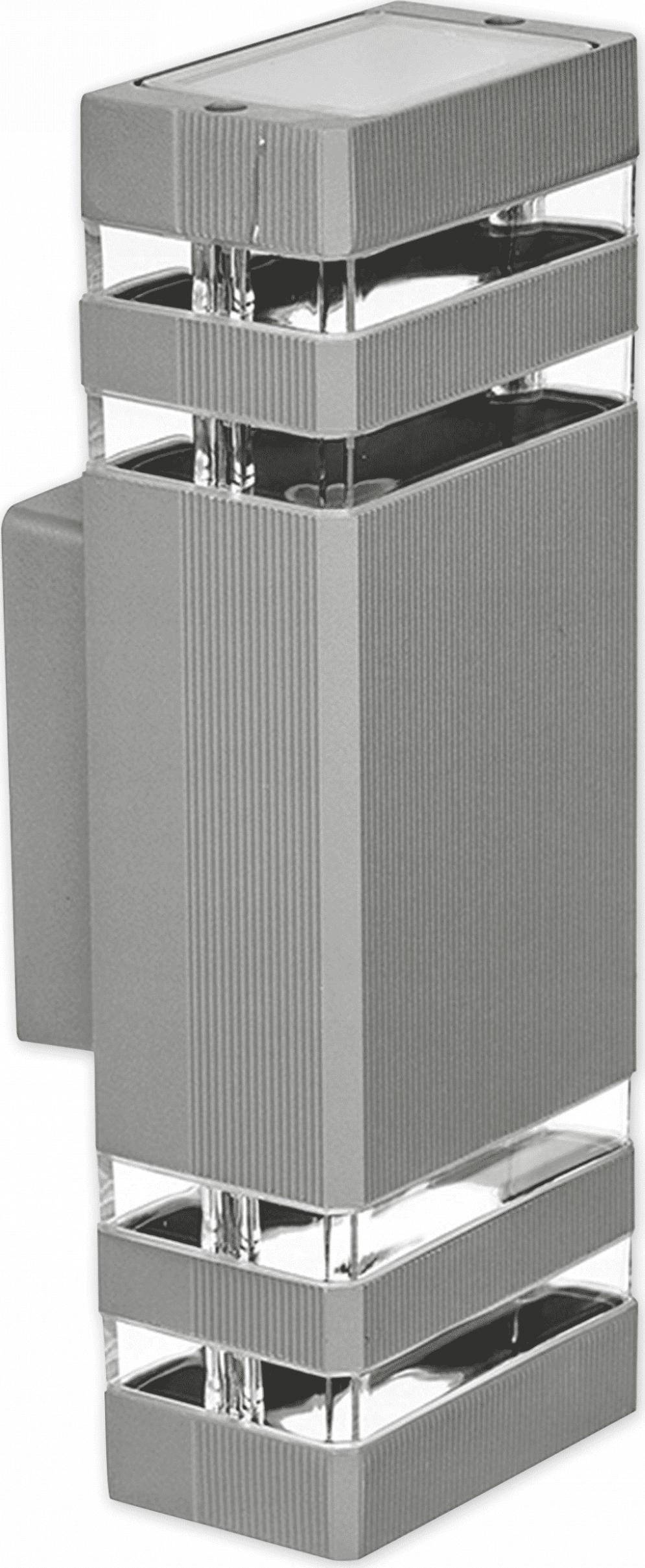 Kinkiet JVD Lampa kinkiet ogrodowy INEZ DUO grey 2xGU10 JVD