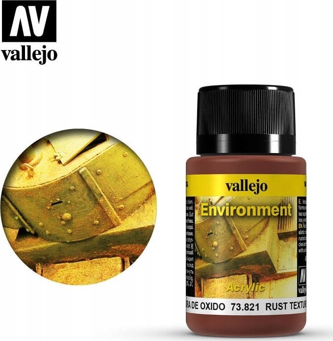 Vallejo Vallejo: 73.821 - Weathering FX - Environment - Rust Texture (40 ml)