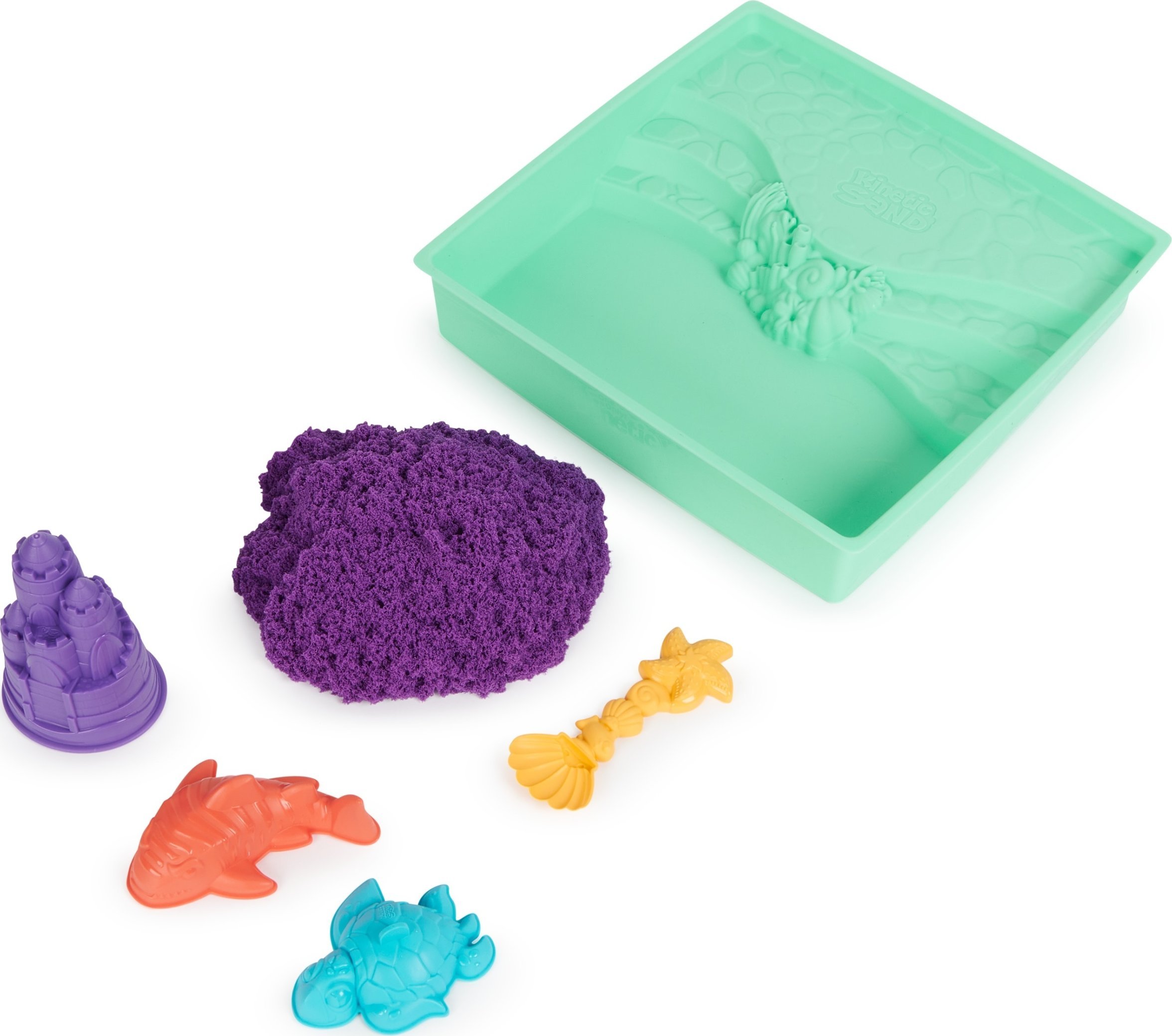 Spin Master Zestaw KINETIC SAND - Piaskownica fioletowy