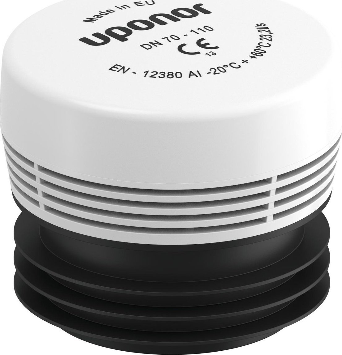 Uponor Napowietrzacz HypAIR 70-110 do rur kanalizacji wewnętrznej DN 70, 75, 90, 100, 110mm, kolor biały