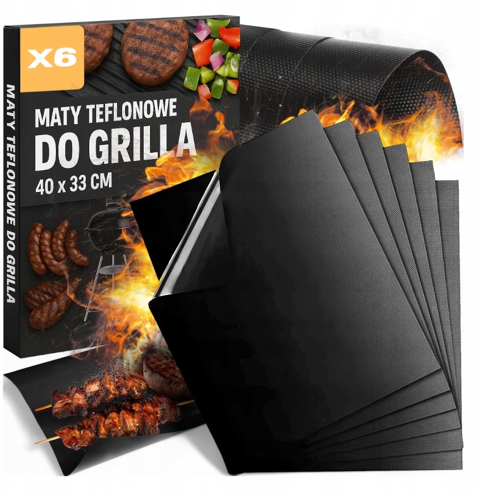 MATA TEFLONOWA DO PIECZENIA NA GRILL KANZA