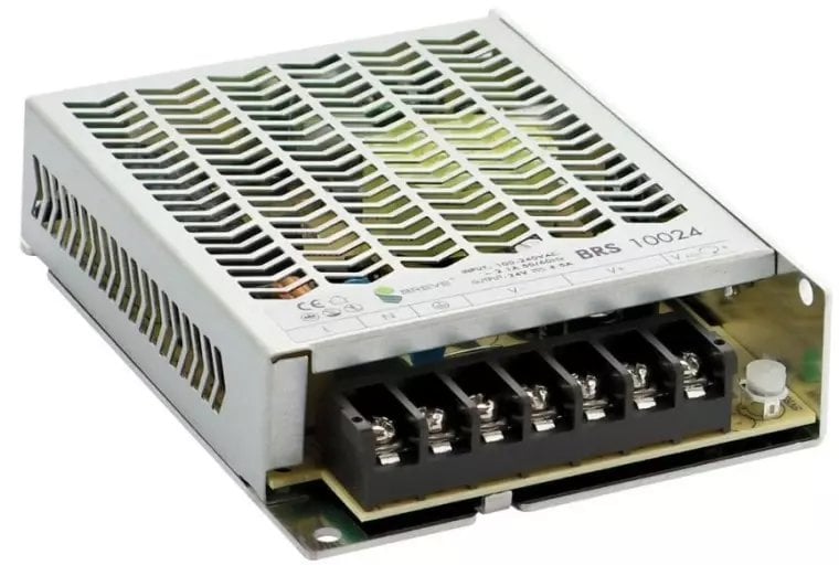Zasilacz impulsowy BRS 10024 230/ 24V 4,5A 108W modułowy do wbudowania, Uzas: 85-264VACVAC, Ta70, 17000-1888