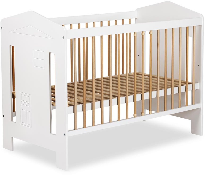 Łóżeczko dziecięce IDA 120X60 biel-buk