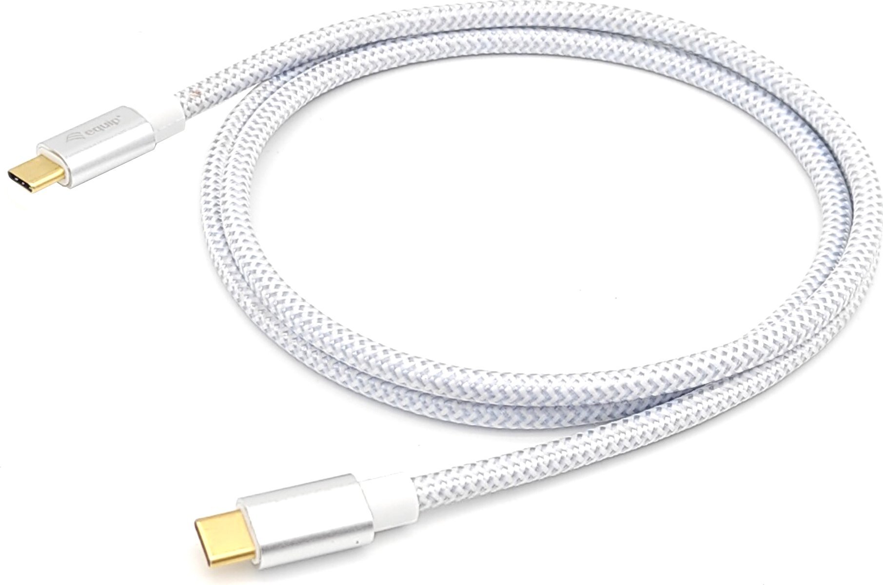 Kabel USB Equip USB-C - USB-C 1 m Biały (128356)