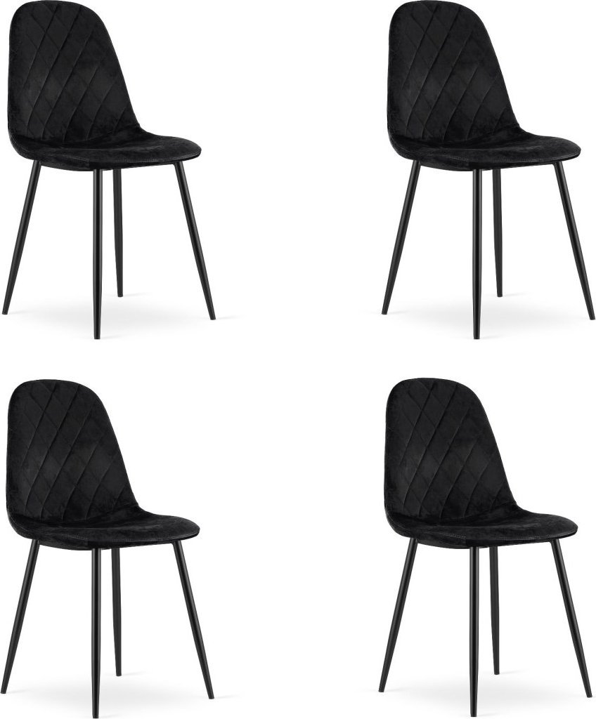 Leobert Krzesło ASTI - czarny aksamit x 4