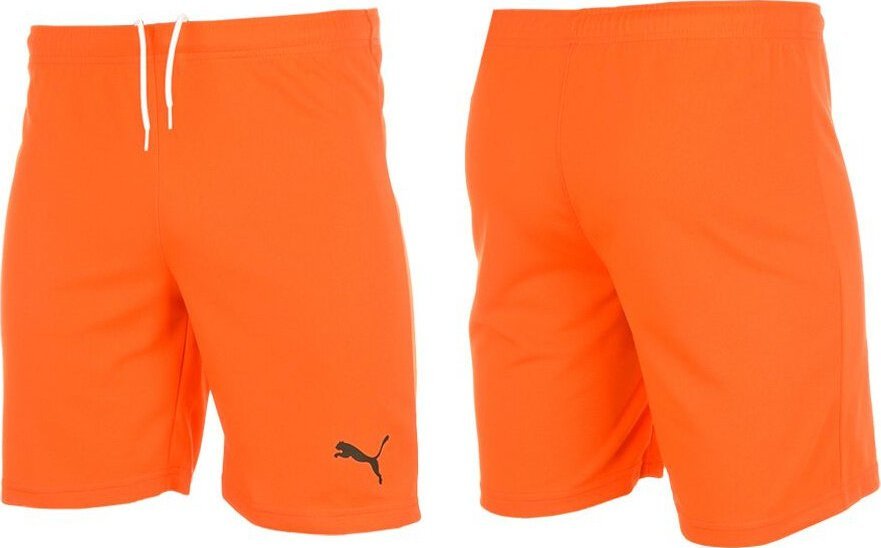 Puma Spodenki dla dzieci Puma teamRISE Short Jr pomarańczowe 704943 08 116cm