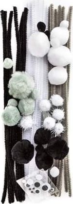 Akson Zestaw kreatywny Startowy 80 szt czarny