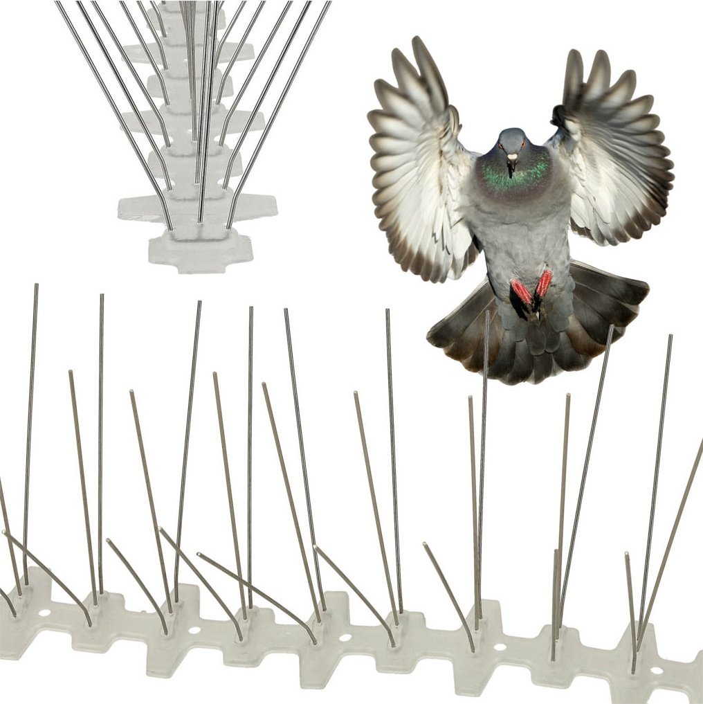 KIK Kolce metalowe na ptaki gołębie 50cm x 11cm x 4cm